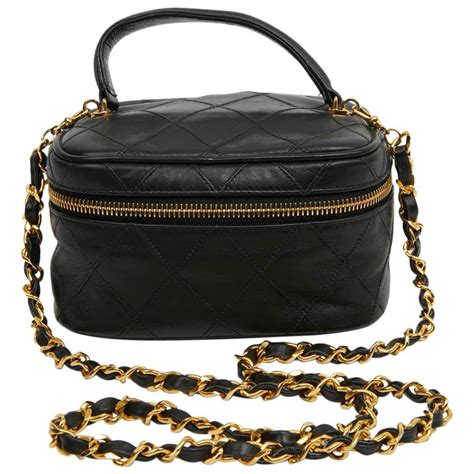 chanel bag vanity case|Chanel vintage vanity case bag.